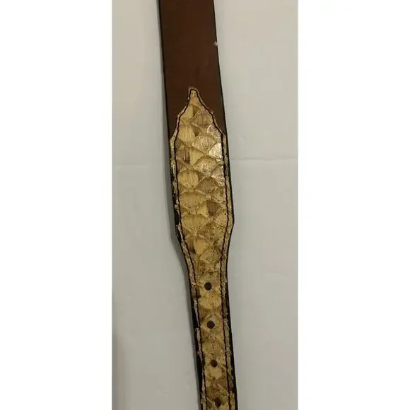 Southwick Leathers Python Belt Size 30” Western Handmade Silver Buckle Women - Picture 5 of 13